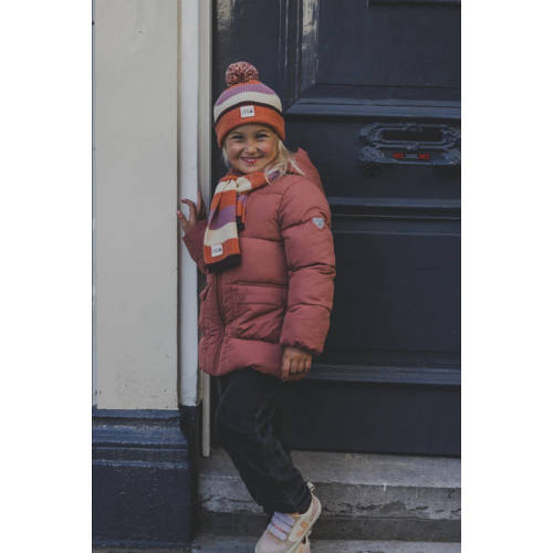 LOOXS little jas Oranje Meisjes Polyester Capuchon Effen 104