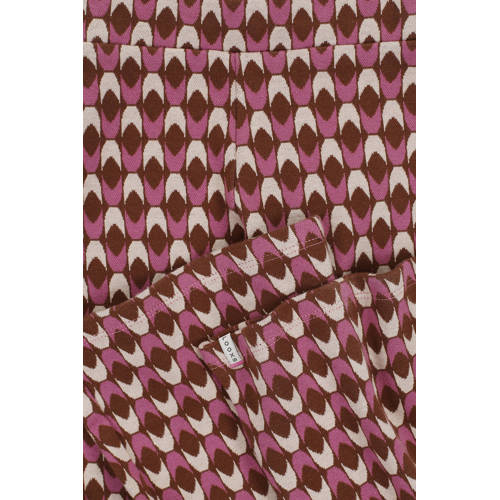 LOOXS little broek met all over print roze Meisjes Stretchkatoen All over print 122