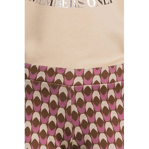 LOOXS little broek met all over print roze Meisjes Stretchkatoen All over print 122