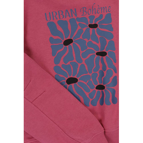 LOOXS 10sixteen sweater met printopdruk roze Printopdruk 128