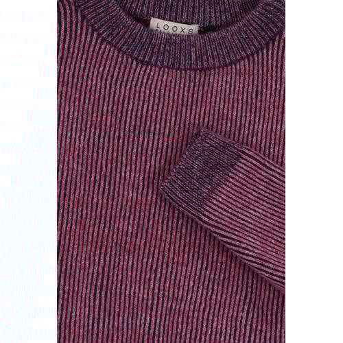 LOOXS 10sixteen pullover roze Trui Meisjes Polyester Ronde hals Meerkleurig 128