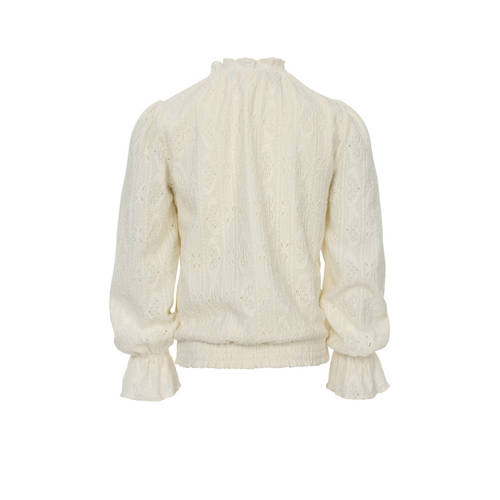 LOOXS 10sixteen kanten top crème Ecru Effen 152 | Top van