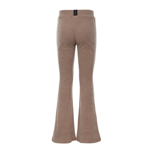 LOOXS 10sixteen corduroy flared broek greige Grijs Effen 158