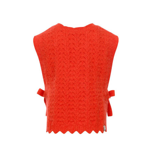 LOOXS little gilet oranje Meisjes Nylon Ronde hals Effen 104 110