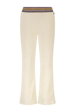 flared broek Fem ecru