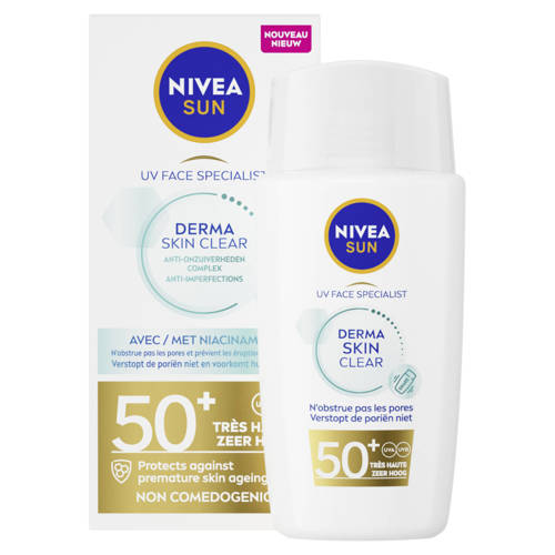 Nivea Sun Uv Face Derma Skin Clear Blemish Control SPF50+ 40 ml Dagcreme