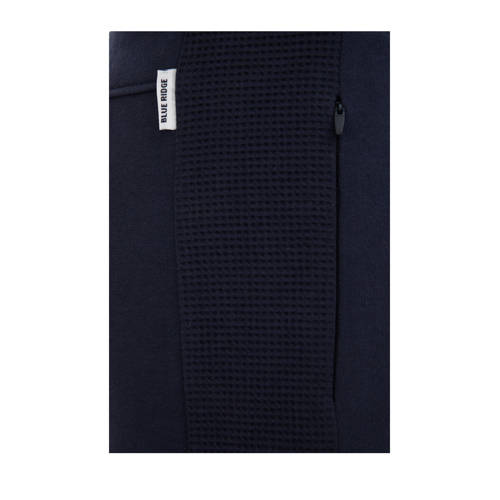 WE Fashion slim fit cargobroek donkerblauw Jongens Sweat Effen 140
