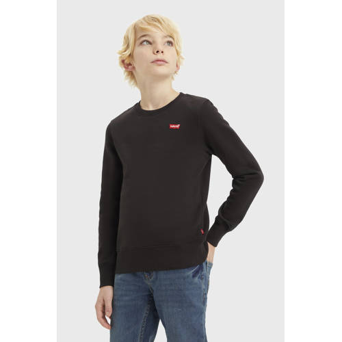 Levis Levi's Kids sweater zwart Effen 152 | Sweater van Levi's