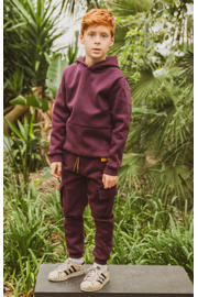 thumbnail: 4PRESIDENT Max hoodie met backprint paars