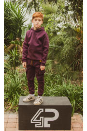 thumbnail: 4PRESIDENT Max hoodie met backprint paars