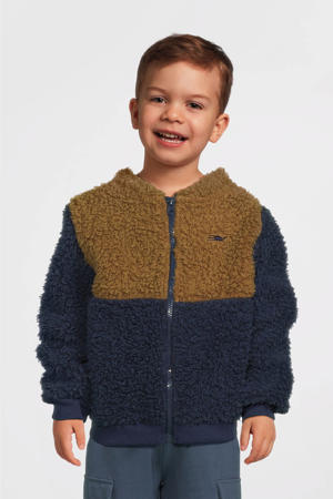 Rex teddy tussenjas bruin/blauw