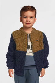 thumbnail: 4PRESIDENT Rex teddy tussenjas bruin/blauw
