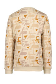 thumbnail: 4PRESIDENT Mars sweater met all over print beige