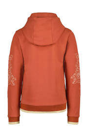 thumbnail: 4PRESIDENT Irma hoodie met printopdruk bruin
