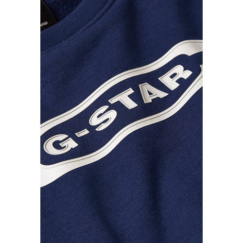 G-Star Raw sweater blauw Trui Backprint 176 | Trui van