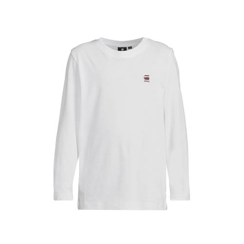 G-Star Raw longsleeve t-shirt l\s regular 2PK 6484dk black Zwart Jongens Katoen Ronde hals 116