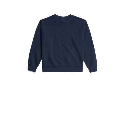 G-Star Raw sweater ub donkerblauw zwart Meisjes Katoen Ronde hals 176