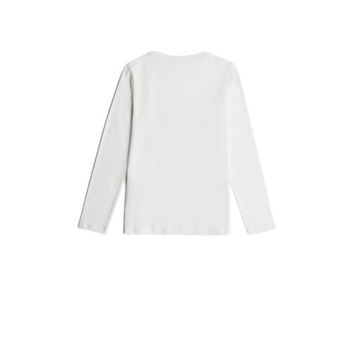 G-Star Raw longsleeve t-shirt wit blauw Meisjes Katoen Ronde hals Effen 164
