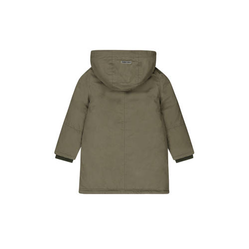 Tumble 'n Dry jas Cologne legergroen Jongens Katoen Capuchon Effen 110