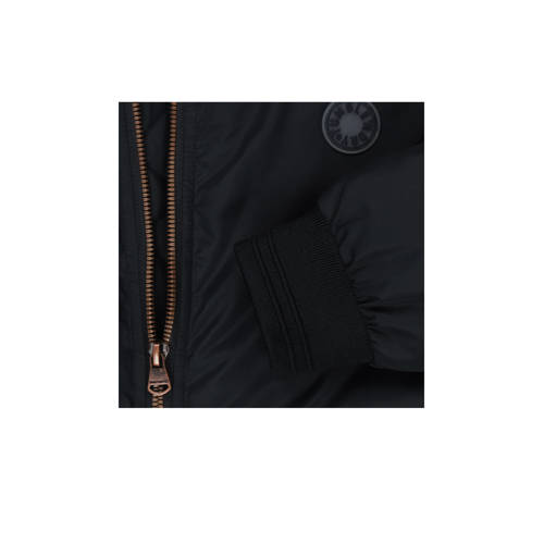 Tumble 'n Dry bomberjack Amrum donkergrijs Jas Meisjes Polyester Ronde hals 110