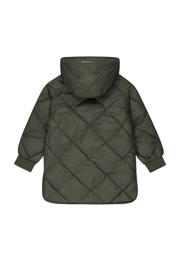 thumbnail: Groene meisjes Tumble 'n Dry quilted gewatteerde winterjas Baltic van polyester met lange mouwen en ritssluiting