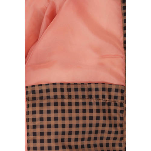 Tumble 'n Dry geruite gewatteerde winterjas Bonn bruin donkerblauw Multi Meisjes Polyester Capuchon 116