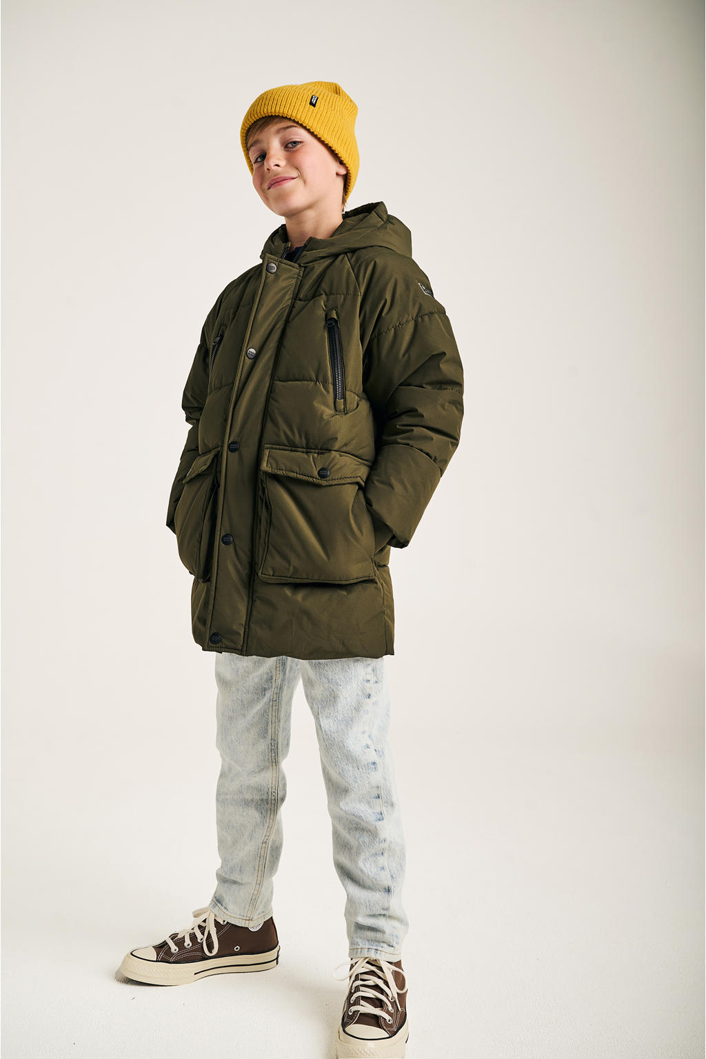 Tumble 'n Dry gewatteerde winterjas Berlin groen