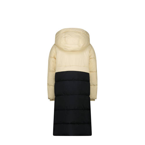 VINGINO gewatteerde winterjas Tessie zwart beige Meisjes Polyester Capuchon 176