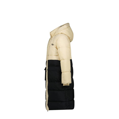 VINGINO gewatteerde winterjas Tessie zwart beige Meisjes Polyester Capuchon 176