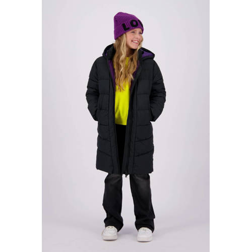 VINGINO gewatteerde winterjas Tendela zwart Meisjes Polyester Capuchon 104