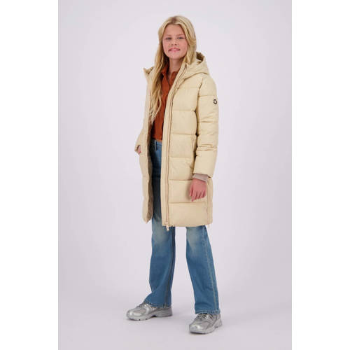 VINGINO gewatteerde winterjas Taire crème Meisjes Polyester Capuchon Effen 176