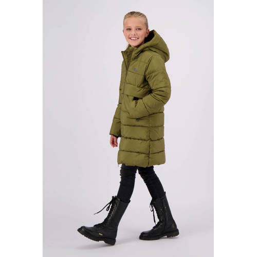 VINGINO gewatteerde winterjas Tinja olijfgroen Meisjes Polyester Capuchon 104