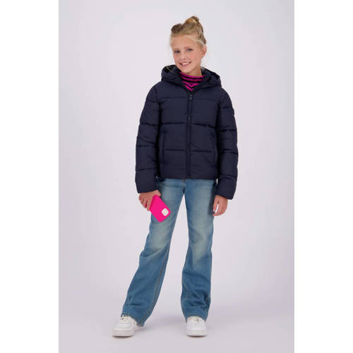 VINGINO gewatteerde winterjas Tanna diep donkerblauw Meisjes Nylon Capuchon 176