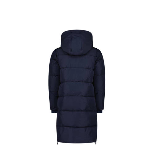 VINGINO gewatteerde winterjas Taire donkerblauw Meisjes Polyester Capuchon 104