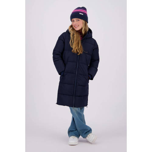 VINGINO gewatteerde winterjas Taire donkerblauw Meisjes Polyester Capuchon 104
