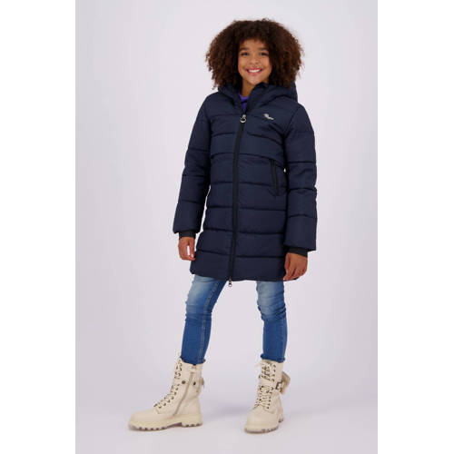 VINGINO gewatteerde winterjas Tinja diep donkerblauw Meisjes Polyester Capuchon 104