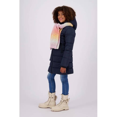 VINGINO gewatteerde winterjas Tinja diep donkerblauw Meisjes Polyester Capuchon 104