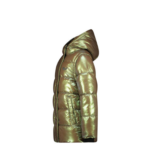 VINGINO gewatteerde winterjas Telissa groen metallic Meisjes Nylon Capuchon 128