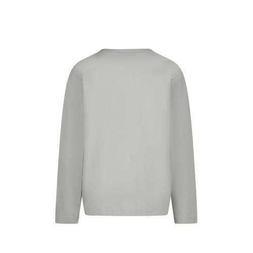 VINGINO longsleeve Jean met printopdruk grijs Jongens Katoen Ronde hals 128