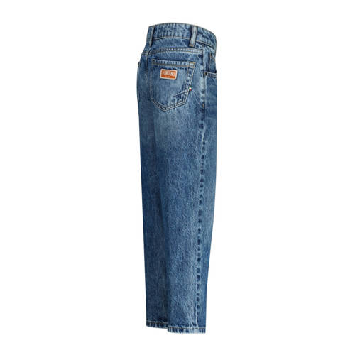 VINGINO loose fit jeans Castiano blue vintage Blauw Jongens Denim Effen 128