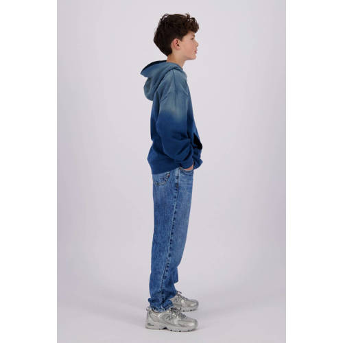 VINGINO loose fit jeans Castiano blue vintage Blauw Jongens Denim Effen 128