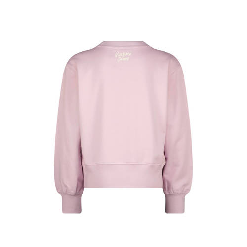 VINGINO sweater Nydra met printopdruk lichtroze Printopdruk 104