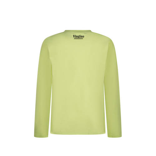 VINGINO longsleeve Geel Jongens Katoen Ronde hals Printopdruk 140