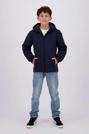 gewatteerde winterjas Threno donkerblauw