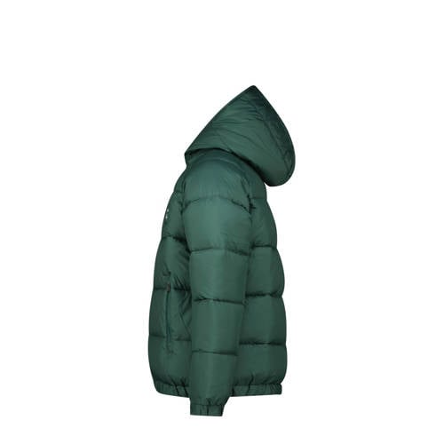 Vingino gewatteerde winterjas Tesfa groen Jongens Nylon Capuchon Effen