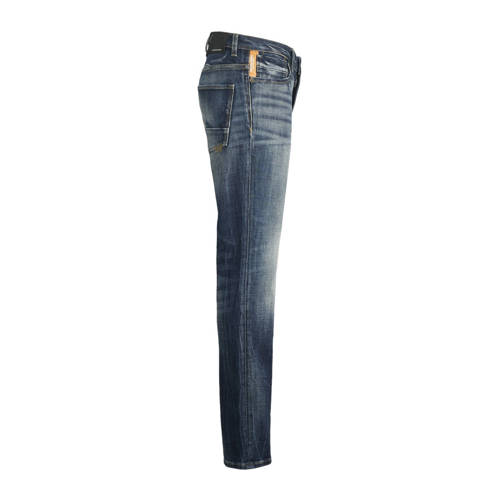 jack & jones JUNIOR slim fit jeans JJIGLENN JJBLAIR blue denim Blauw Jongens Stretchdenim 164