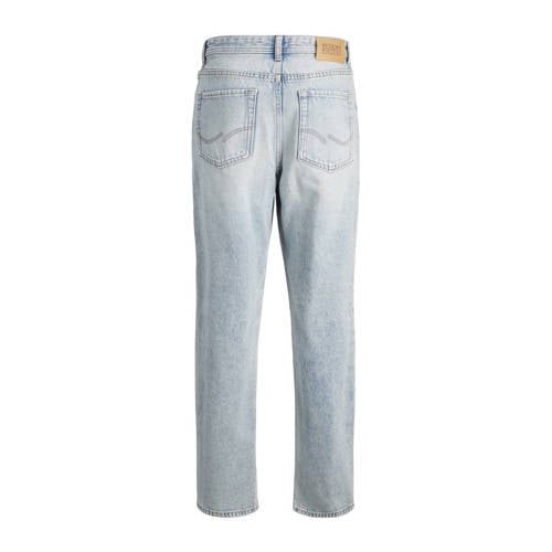 jack & jones JUNIOR loose fit jeans JJICHRIS JJORIGINAL light blue denim Blauw 128