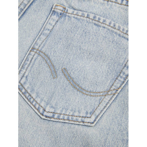 jack & jones JUNIOR loose fit jeans JJICHRIS JJORIGINAL light blue denim Blauw 128