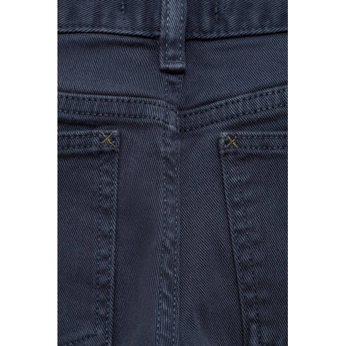 Mango Kids regular fit broek donkerblauw Jongens Stretchkatoen Effen 152