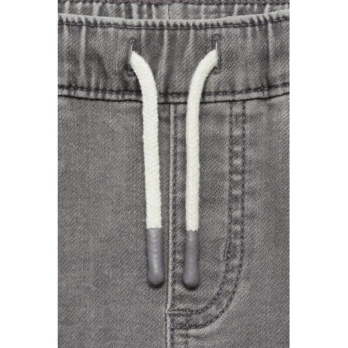 Mango Kids slim fit jeans grey Blauw Jongens Stretchdenim Effen 140